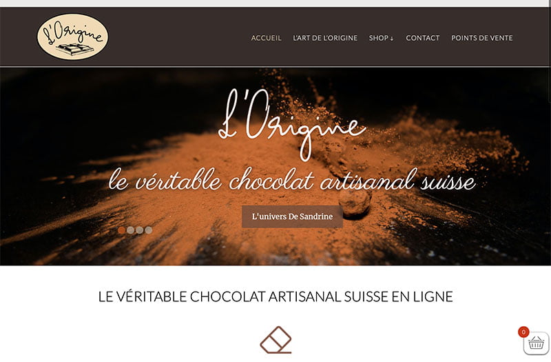 L'Origine chocolaterie en ligne