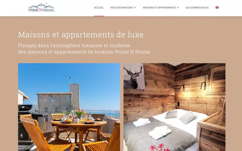 Création du site e-commerce pour Prime H Rental