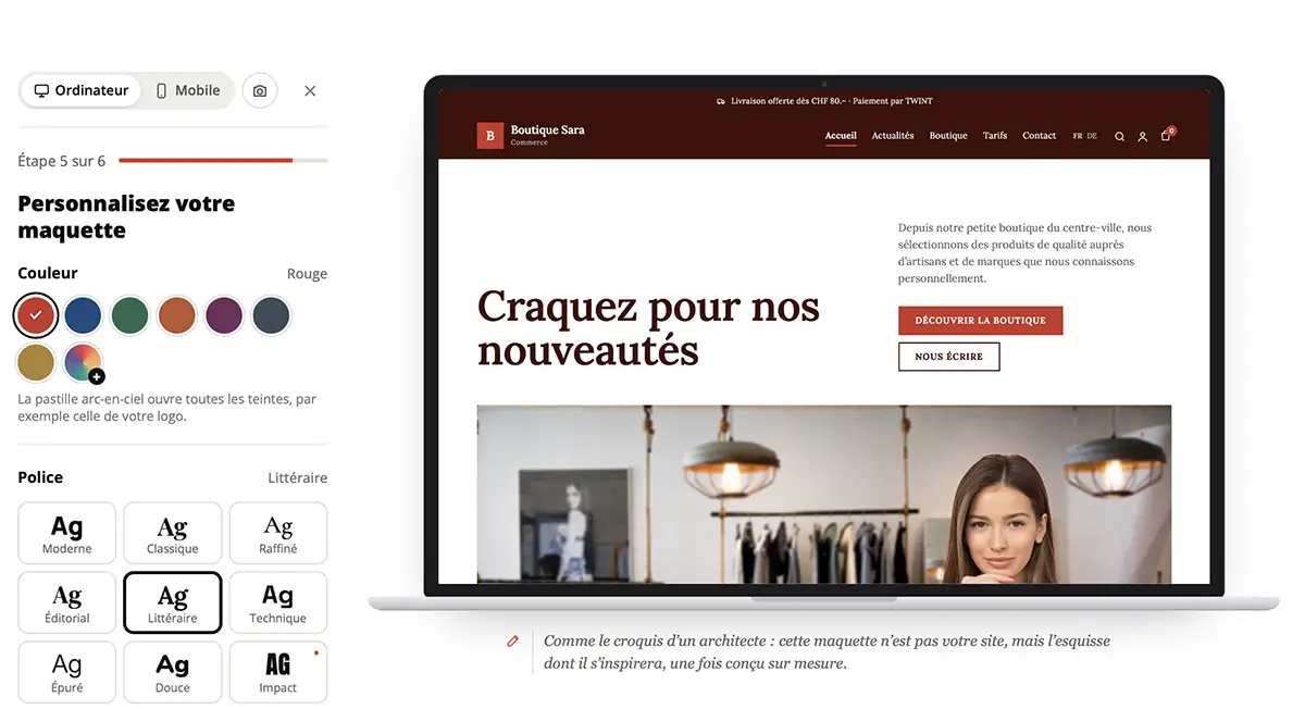 Featured image for “Maquette de site web gratuite : notre nouveau simulateur | CHOCOWEB”